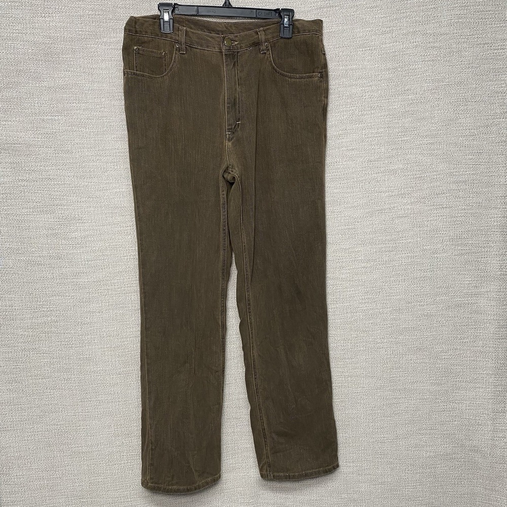 Bills Khakis 5 Pocket Pants 34 (35x32) Cotton Blend Twill Taupe